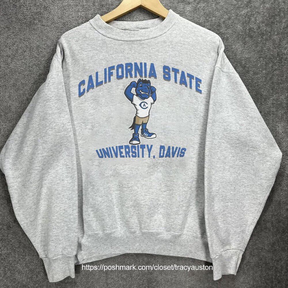 University of California Sweatshirt, Cal State Davis University Shirt, UC Davis